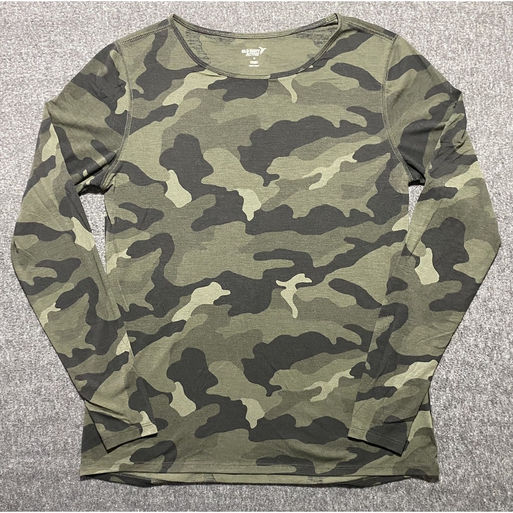 Old Navy Active Women's Camo Long Sleeve Top Size M